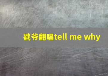 戳爷翻唱tell me why